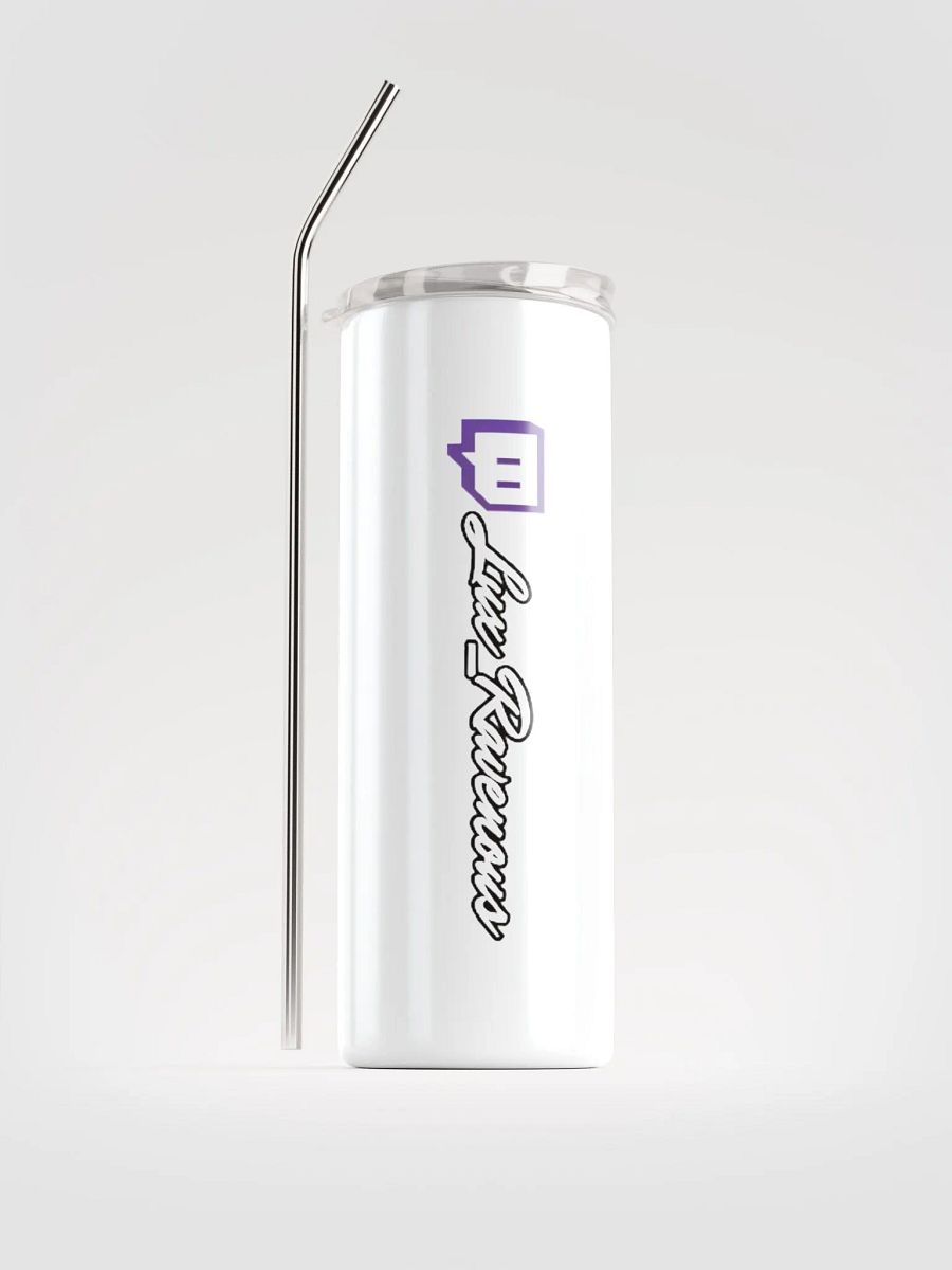 Twitch Themed Steel Tumbler with Reusable Straw product image (1)