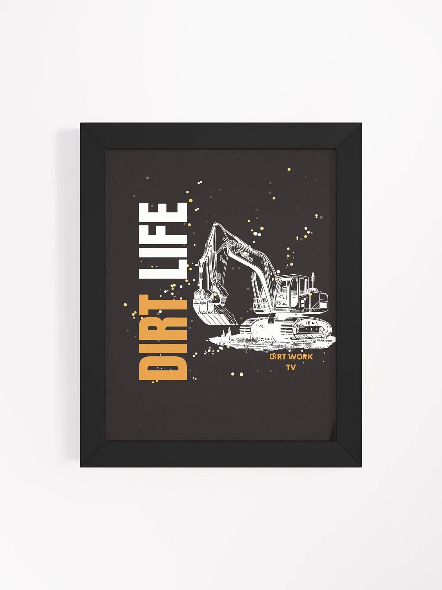Excavator Dreams Framed Matte Poster product image (33)