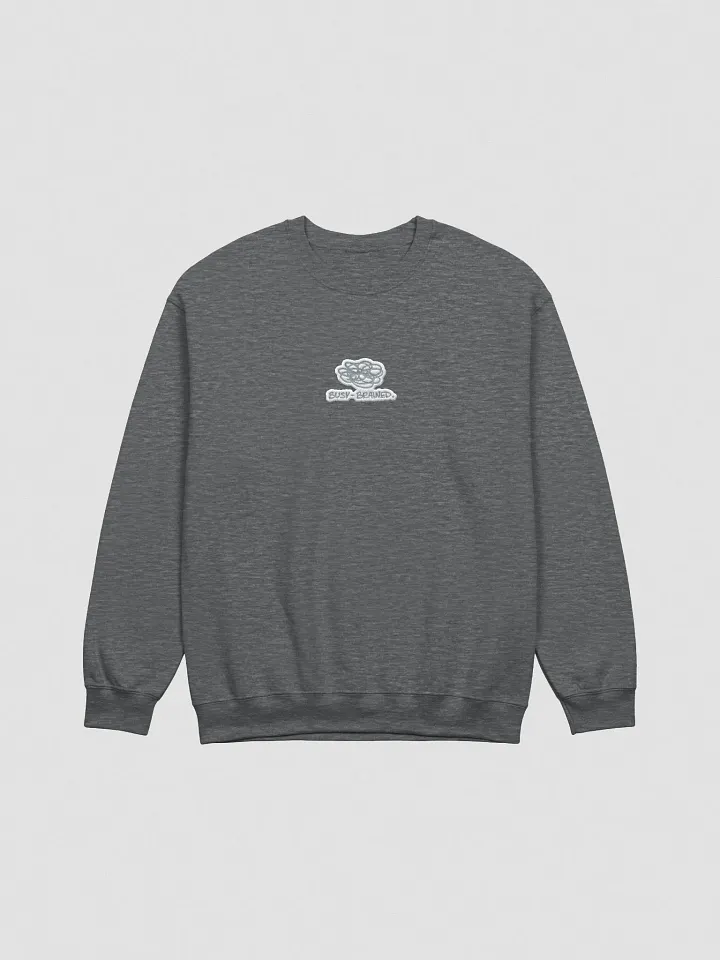 BUSY-BRAINED embroidered crewneck (grey bubble design) product image (2)