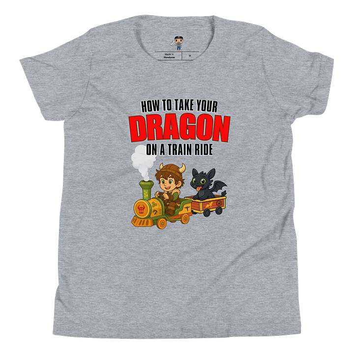 HOW TO TAKE YOUR DRAGON ON A TRAIN RIDE - YOUTH TEE product image (1)