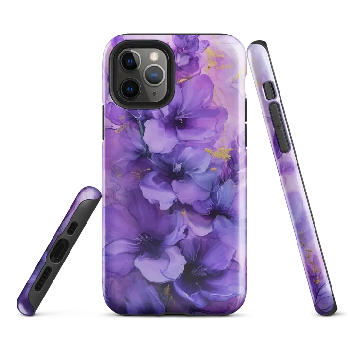 Abstract Lavender Flowers iPhone® Tough Case product image (2)