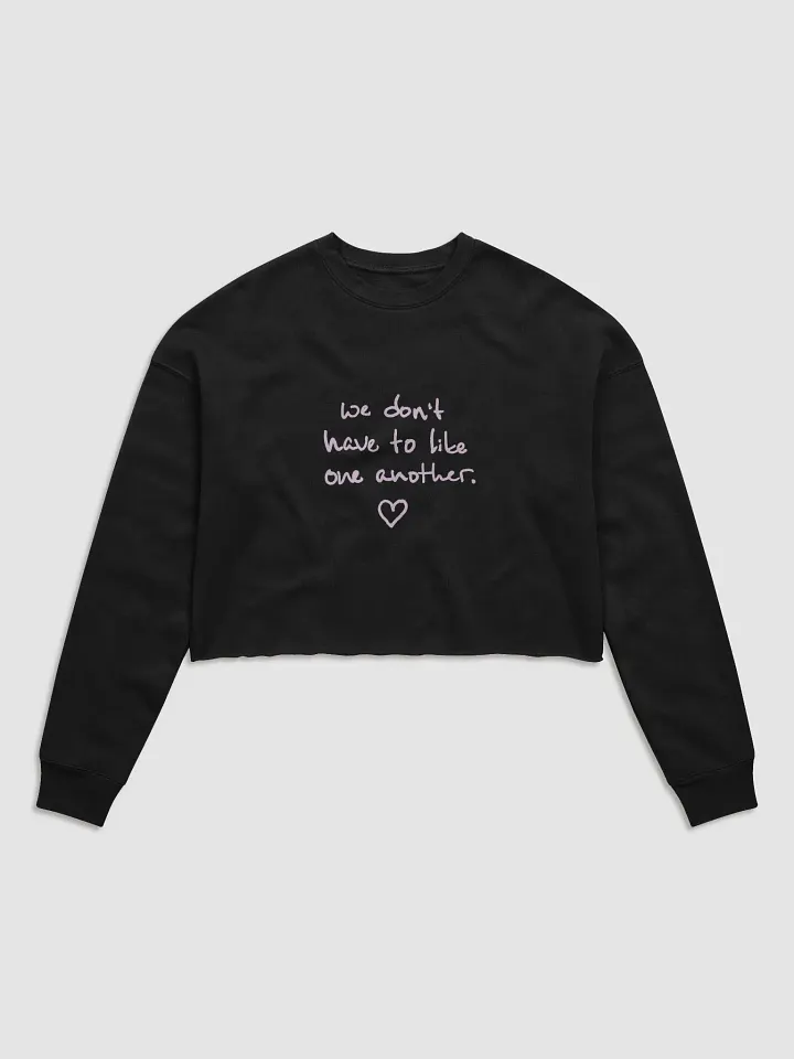 ONE ANOTHER (pink) women's fleece crop sweatshirt product image (2)