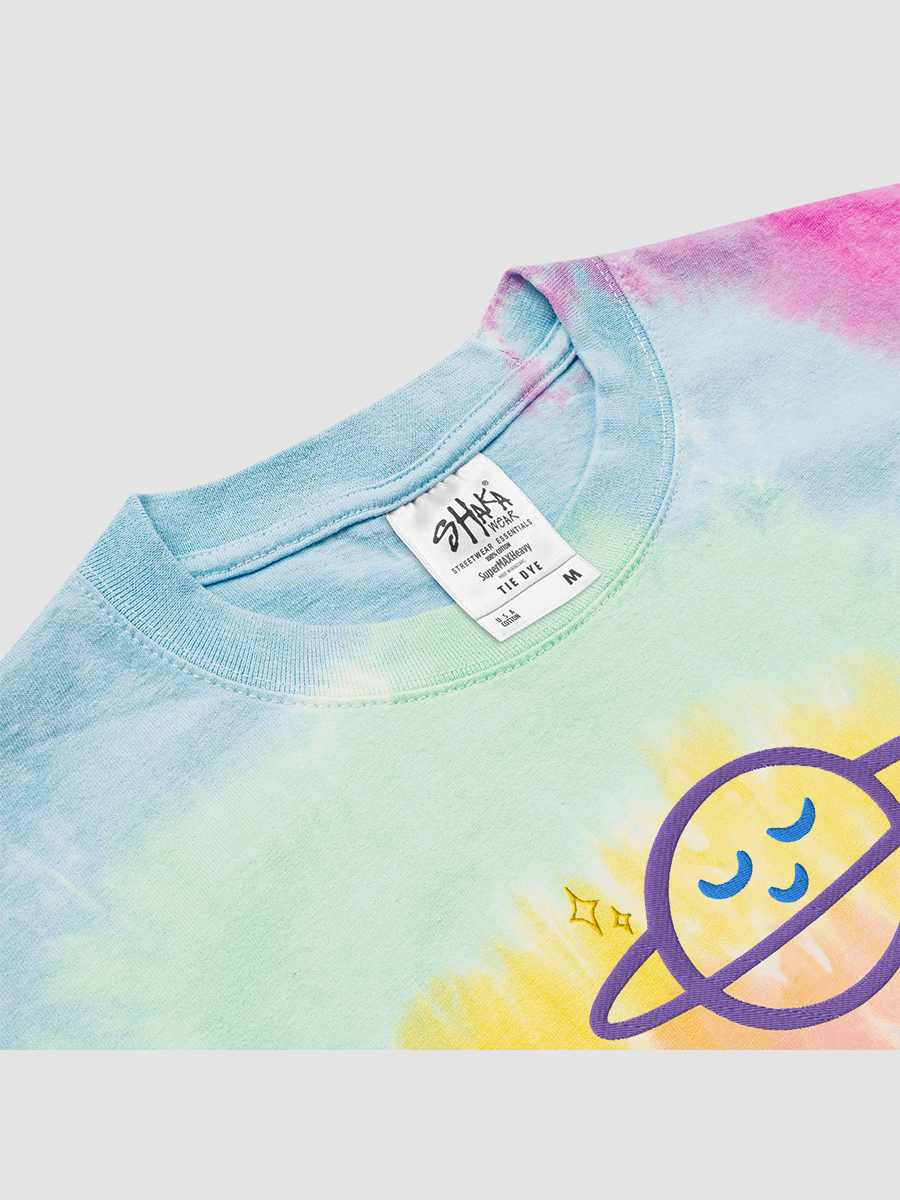 Sherbet Tie-Dye Happy Planet Embroidered T-Shirt product image (4)
