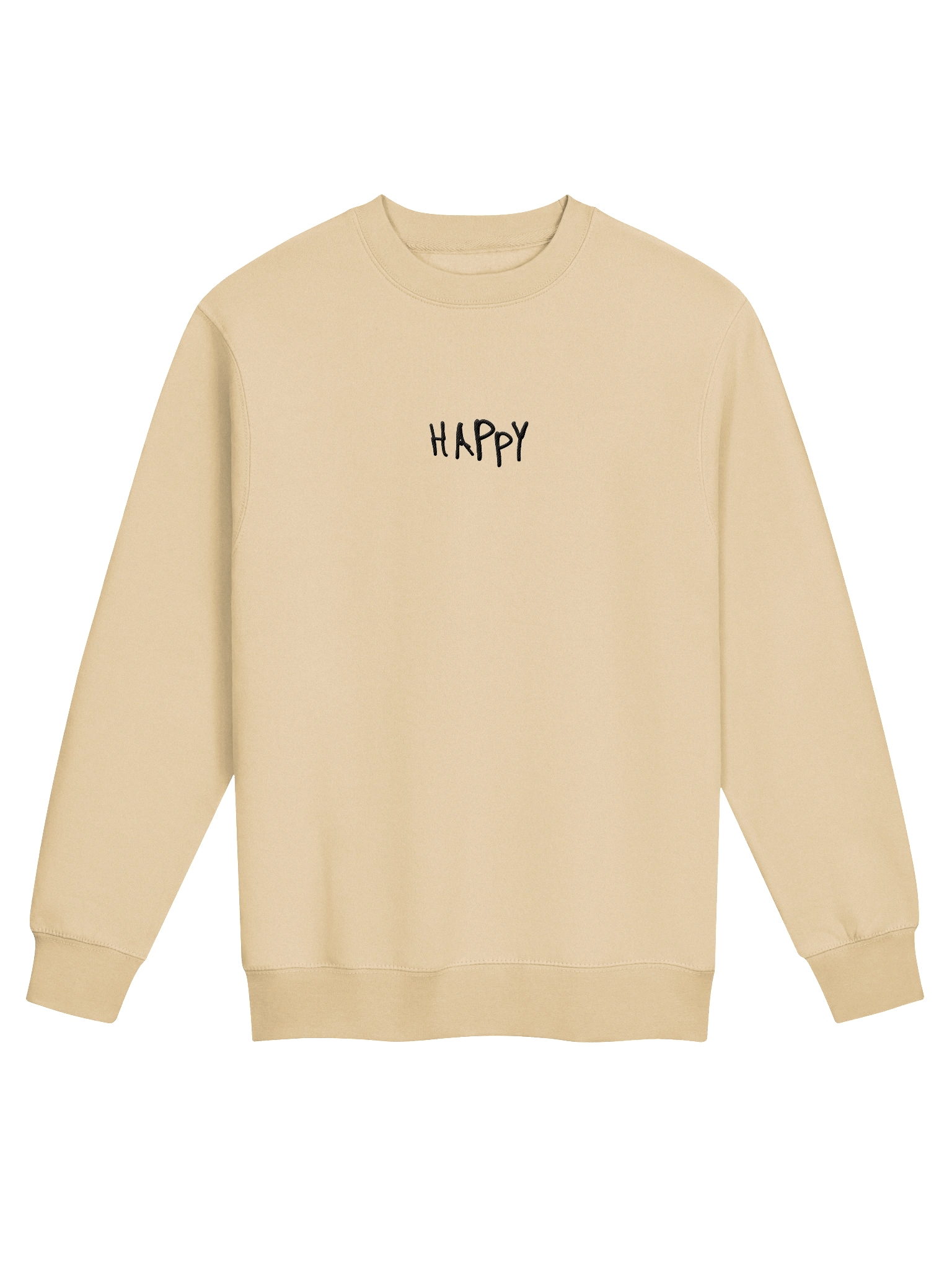 Happy Crewneck (Tan) product image (1)