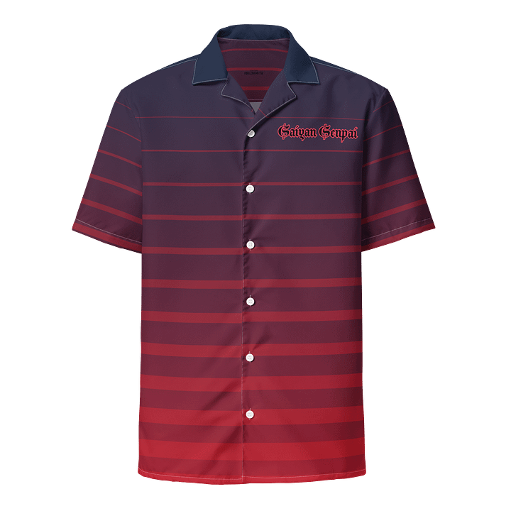 Senpai Style Striped Hawaiian Shirt product image (1)