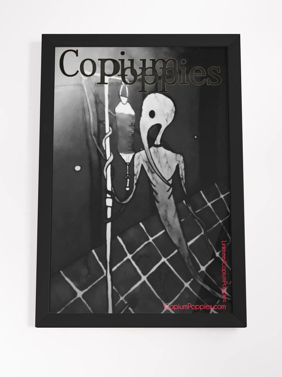 Copium Poppies - "Dmitry's Curse" (B&W Variant) Framed Poster product image (4)