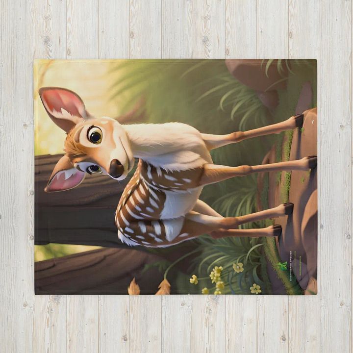 Endangered Species - Mexico - White Tailed Deer Throw Blanket product image (2)