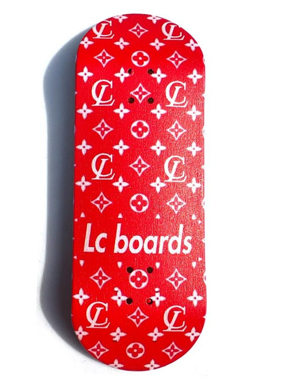 LC BOARDS FINGERBOARD 98X34 COMPLETE RED LV GRAPHIC WITH FOAM GRIP TAPE product image (3)