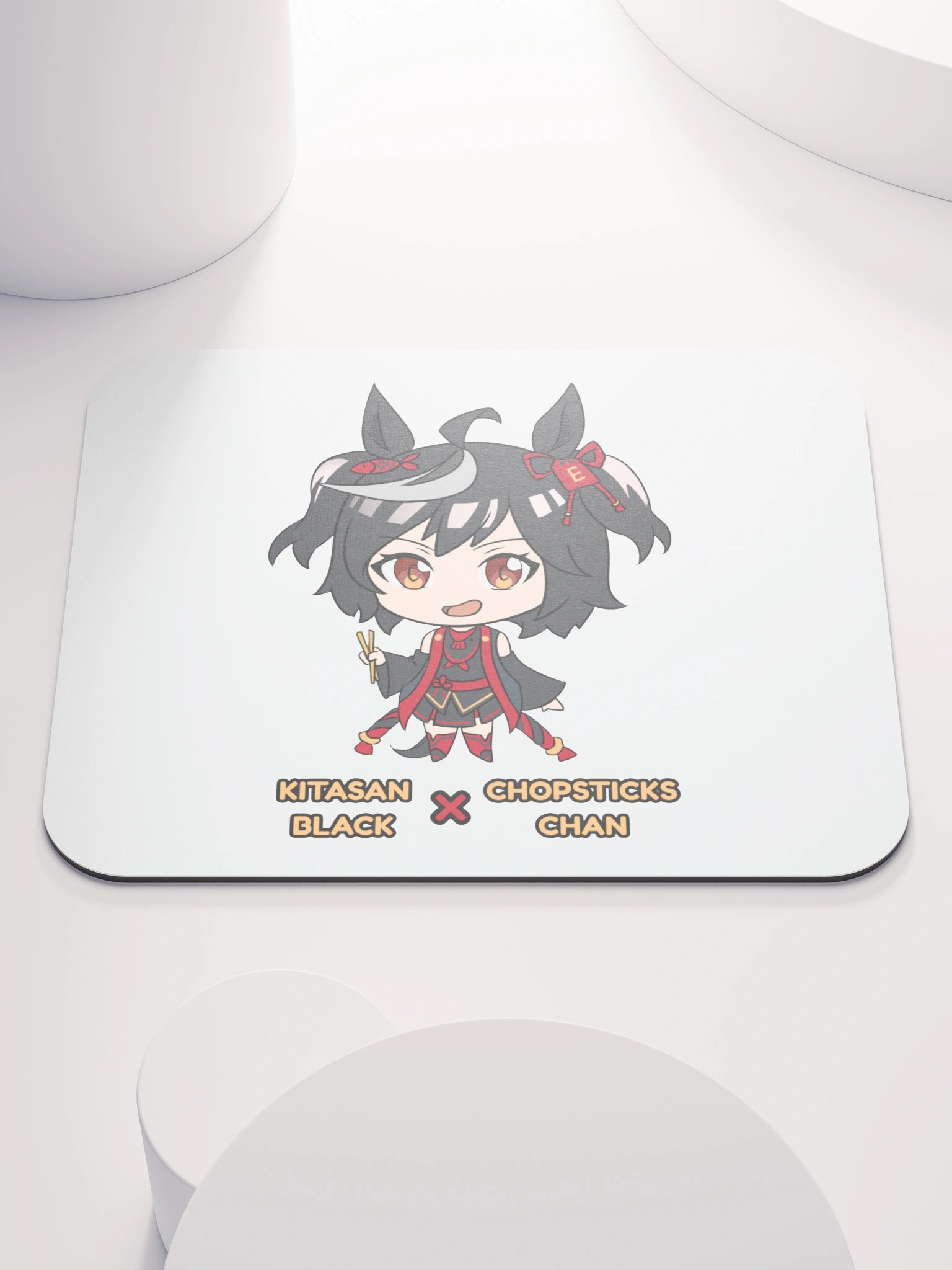 Kitasan Black x ChopsticksChan Mousepad product image (1)