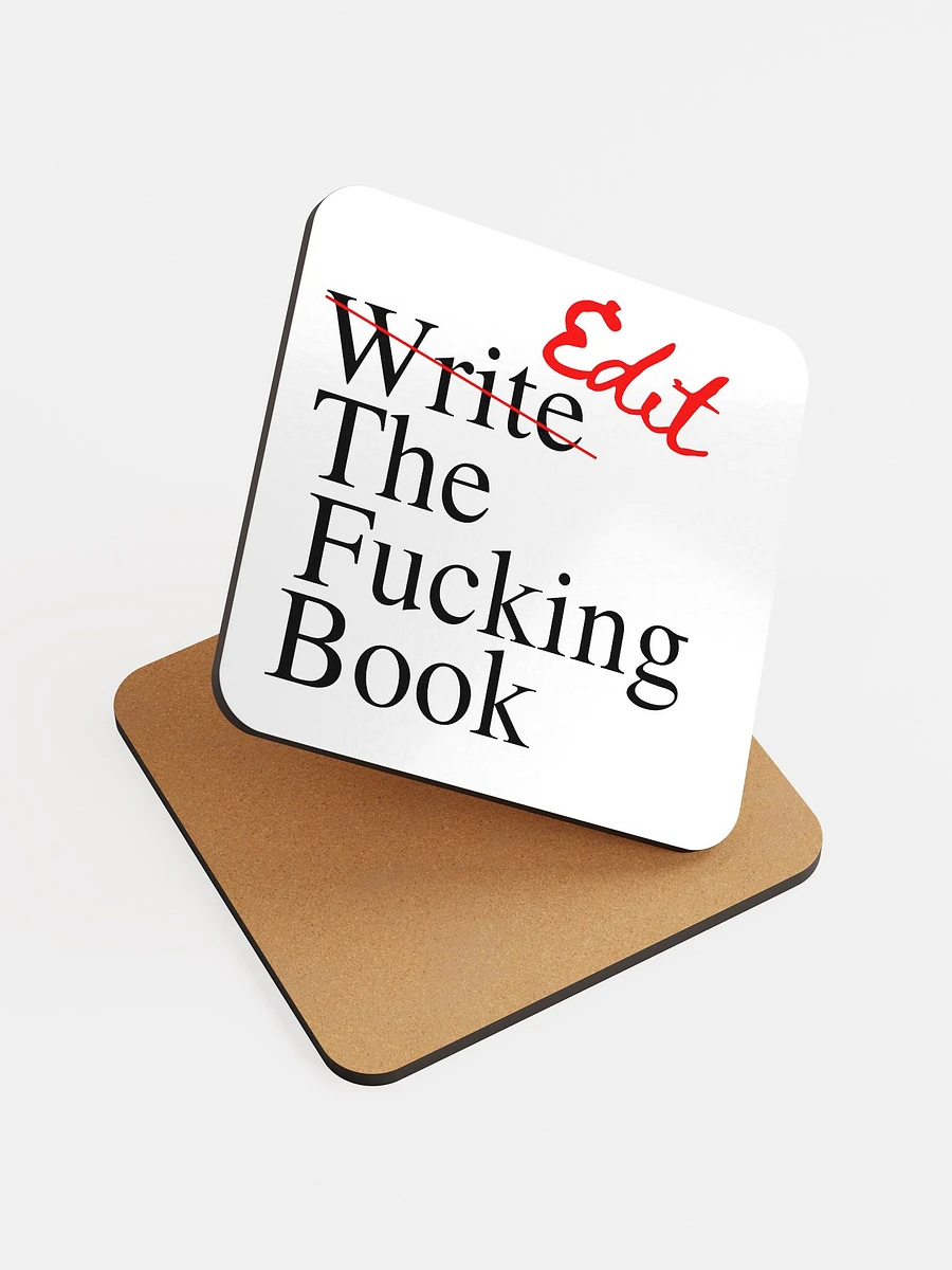 Edit the Fucking Book Cork Coaster product image (6)