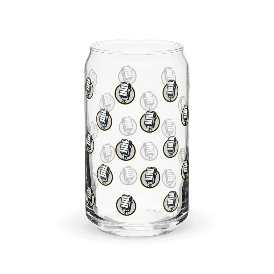 Glass Can with Mic Logo – 16oz product image (1)
