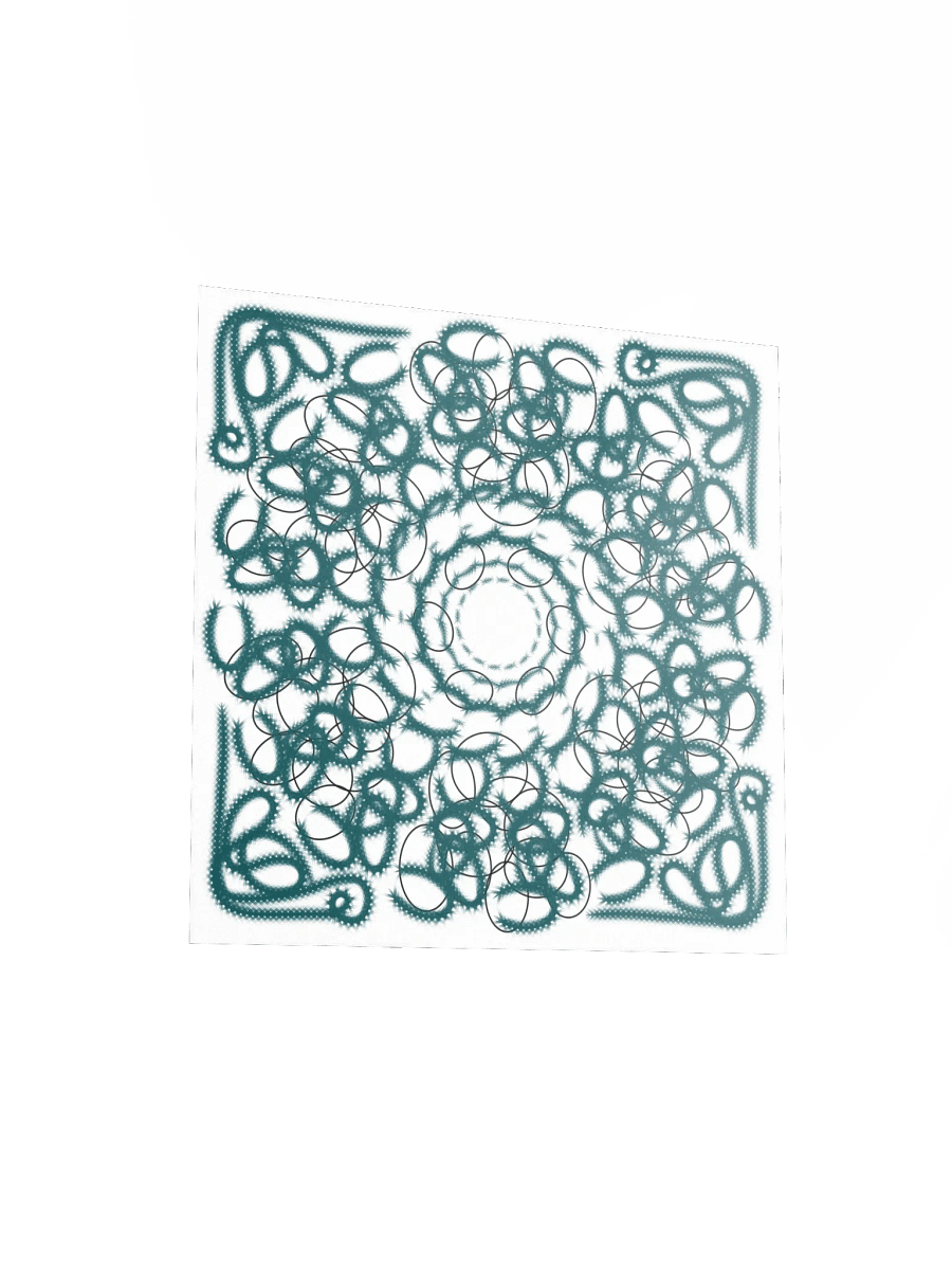 Geometric green and White focus Poster product image (3)