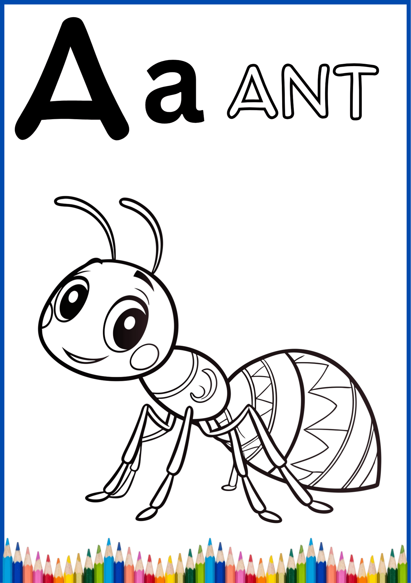 A–Z Mega Coloring Book | 260 Images | Alphabet Coloring Pages for Kids product image (2)