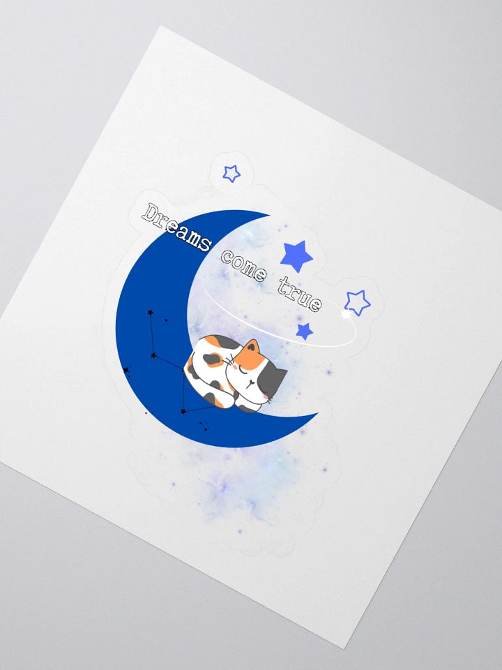 Dreamy Cat Crescent Moon Stickers product image (2)
