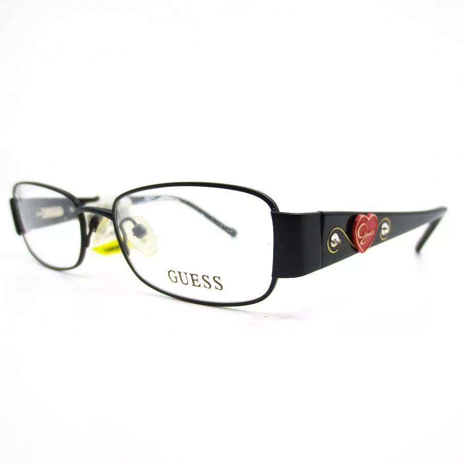 Guess GU9085 BLK Eyeglasses Black Rectangular Girls Kids Frames 48[]16 130 product image (1)