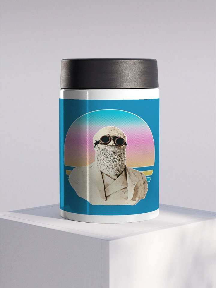 Darwinism Stainless Steel Koozie Blue product image (1)