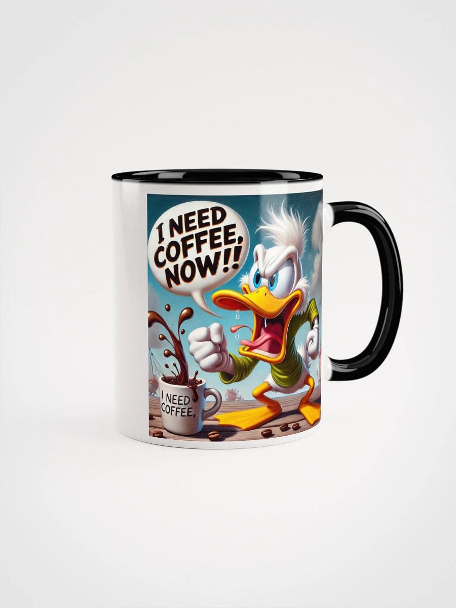 Angry Duck 'I NEED COFFEE' Ceramic Mug product image (2)