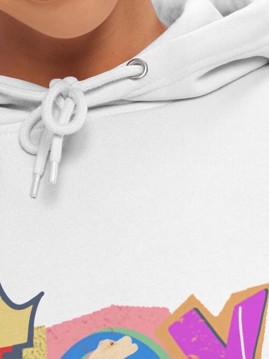 JOY Full Color White Hoodie product image (7)