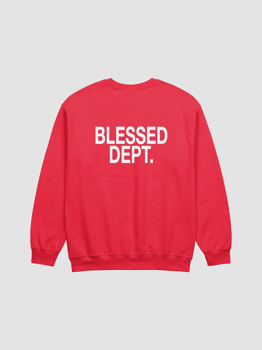 Blessed Dept. White Font Sweatshirt product image (38)