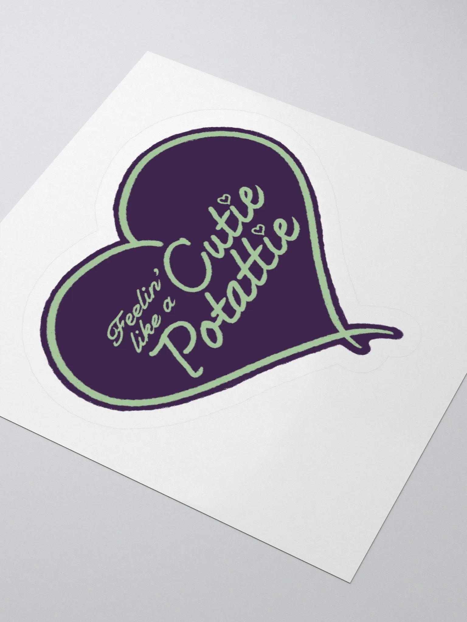 Cutie Potattie Purple Sticker product image (3)