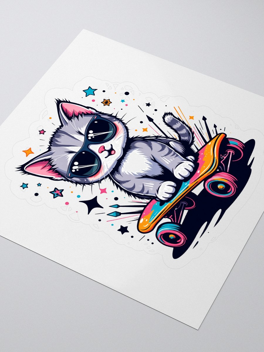 Cool Cat Skateboard Vinyl Stickers product image (7)