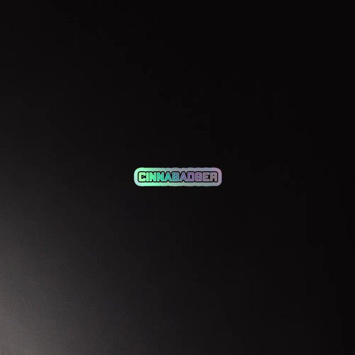 Cinnabadger Holo Sticker product image (2)
