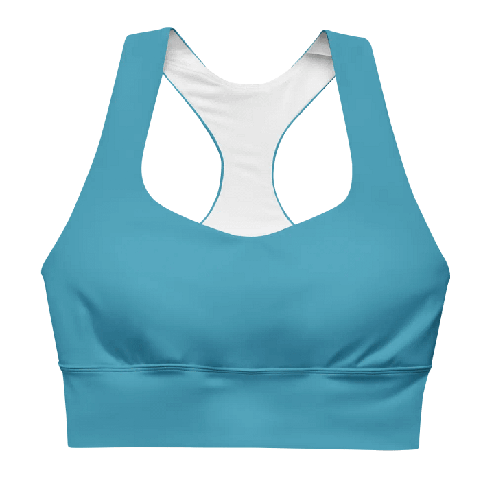 Blue Hues Aquarius Longline Sports Bra product image (1)