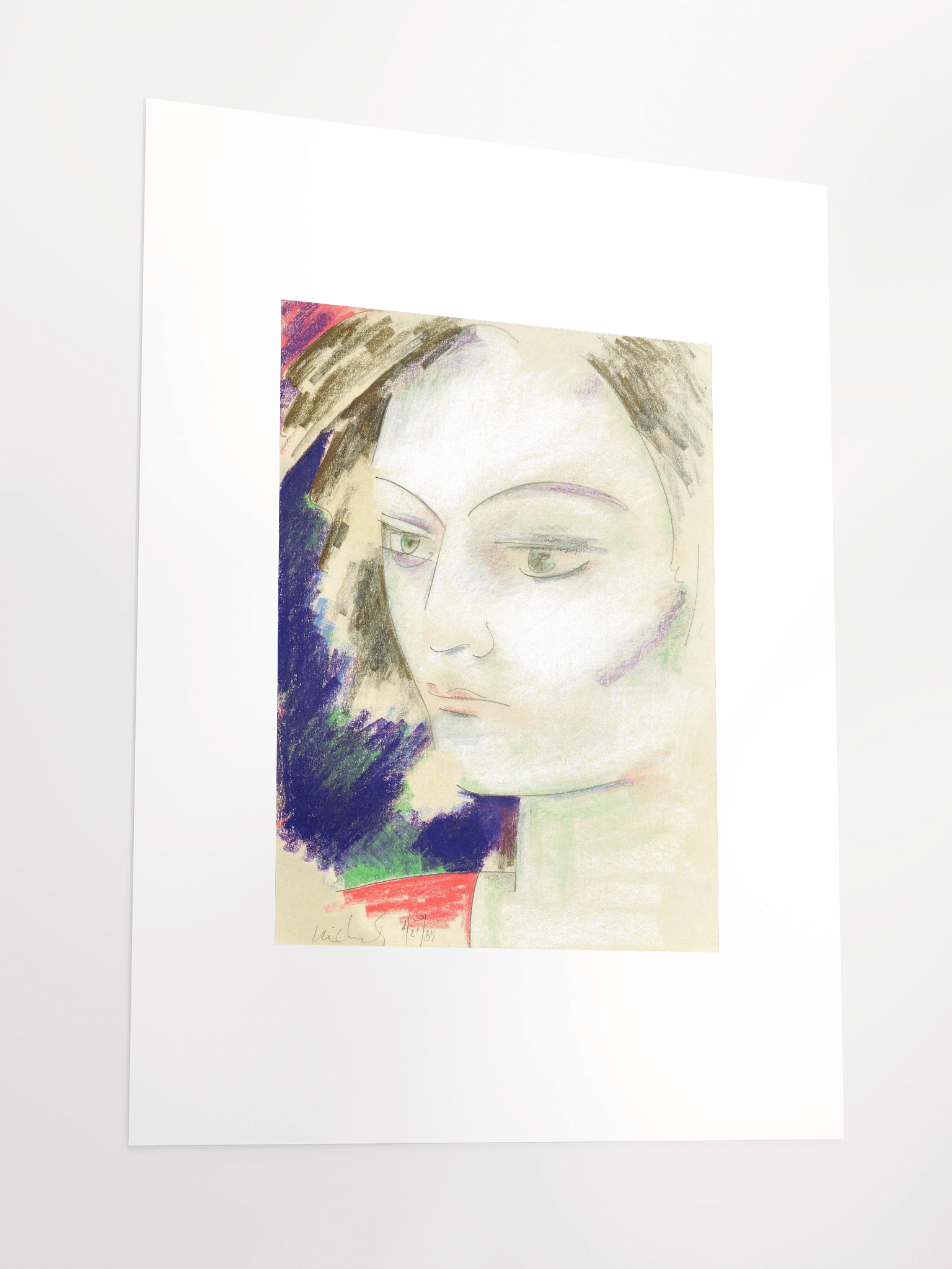 Portait of a Woman 04.27.89 print product image (4)