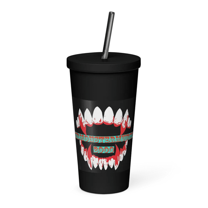 MONSTER MUNCH TUMBLER WITH STRAW product image (1)