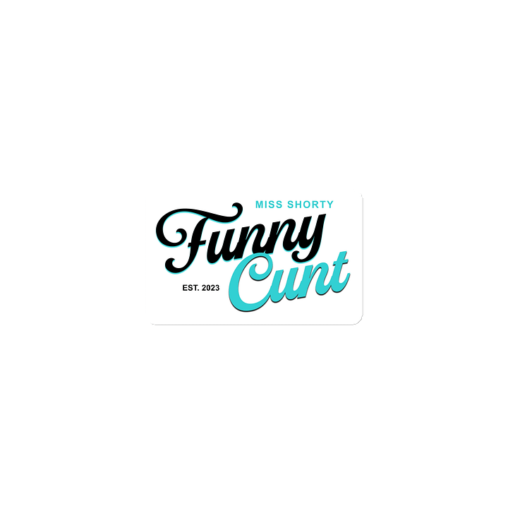 Funny C!NT Magnet - White product image (1)