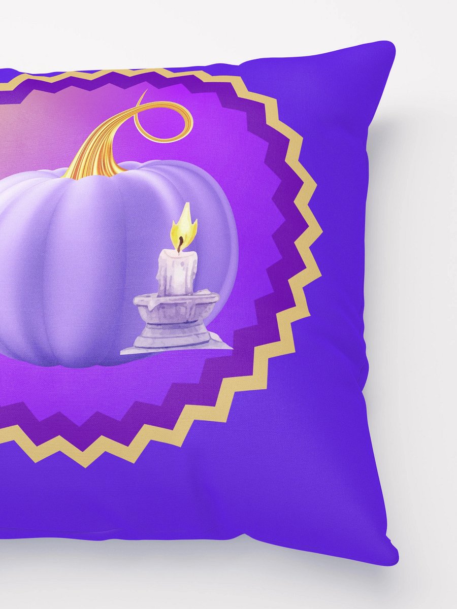 Whimsical Purple Pumpkin in Candlelight All-Over Print Pillow product image (5)