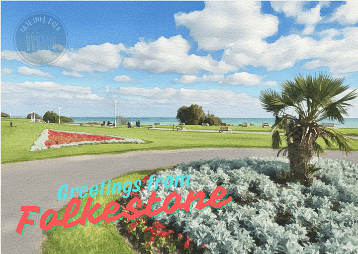 Greetings from Folkestone Postcard - Leas product image (1)