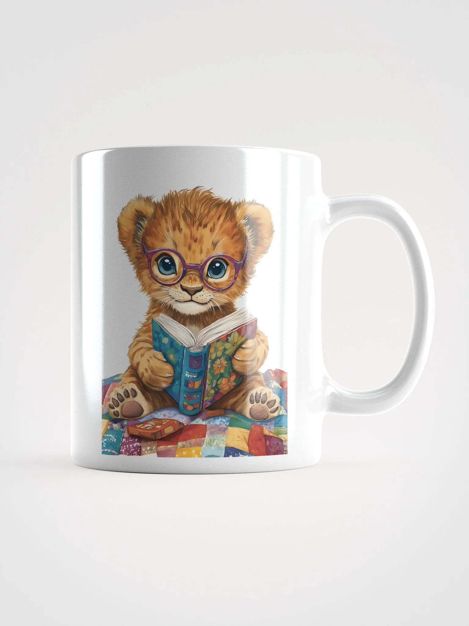 Lion Cub Bookworm Mug product image (1)