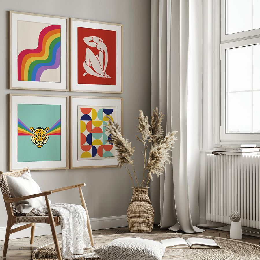 Pin-Up Girl Retro Gallery Wall Set of 8 DIGITAL Prints product image (4)