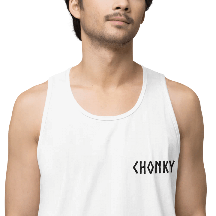 CHONKY - Tank Top Men Black Embroidery product image (2)