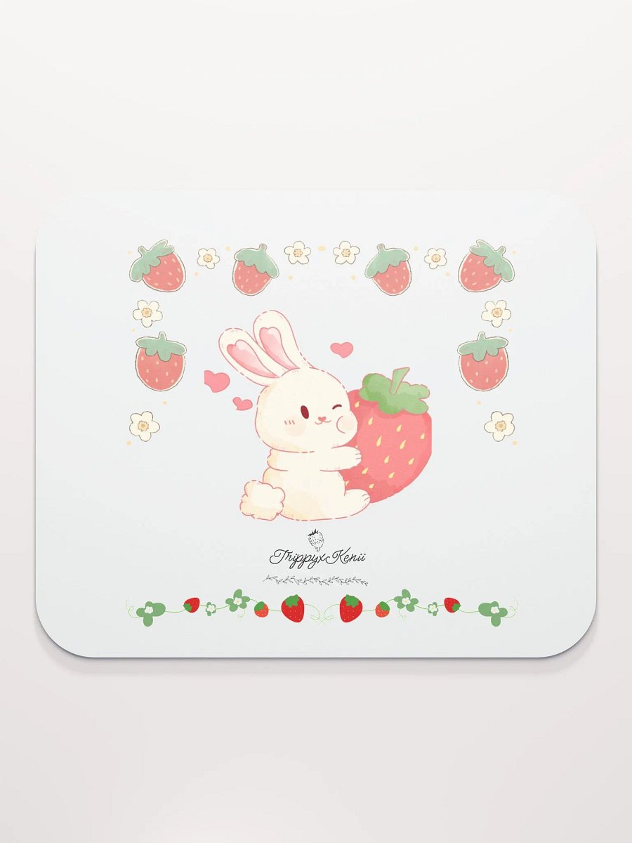 Strawberry Bunny Mouse Pad product image (2)