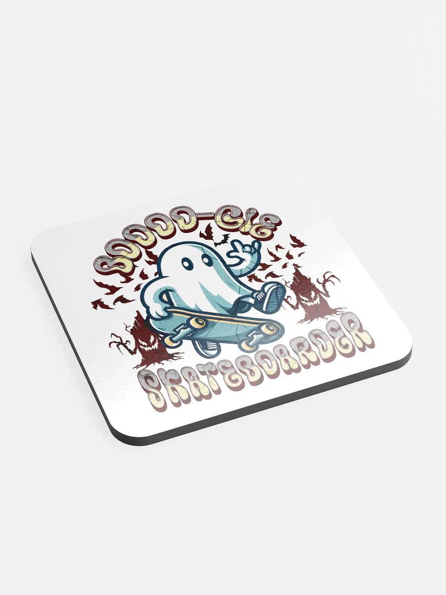 Boooo-gie Skateboarder Cork Coaster product image (2)
