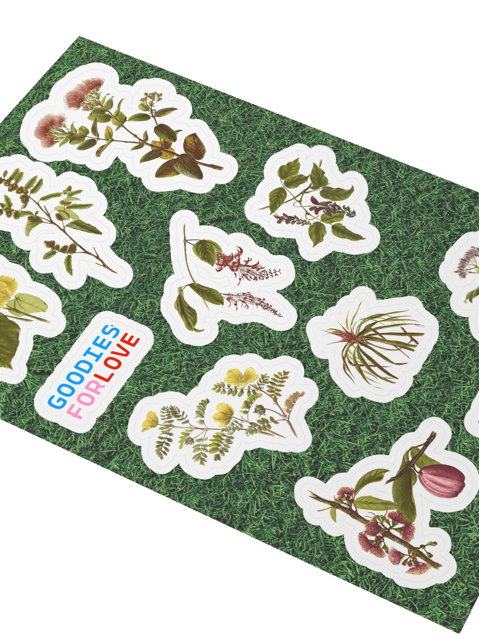 9 stickers de fleurs hawaïennes • planche A5 product image (3)