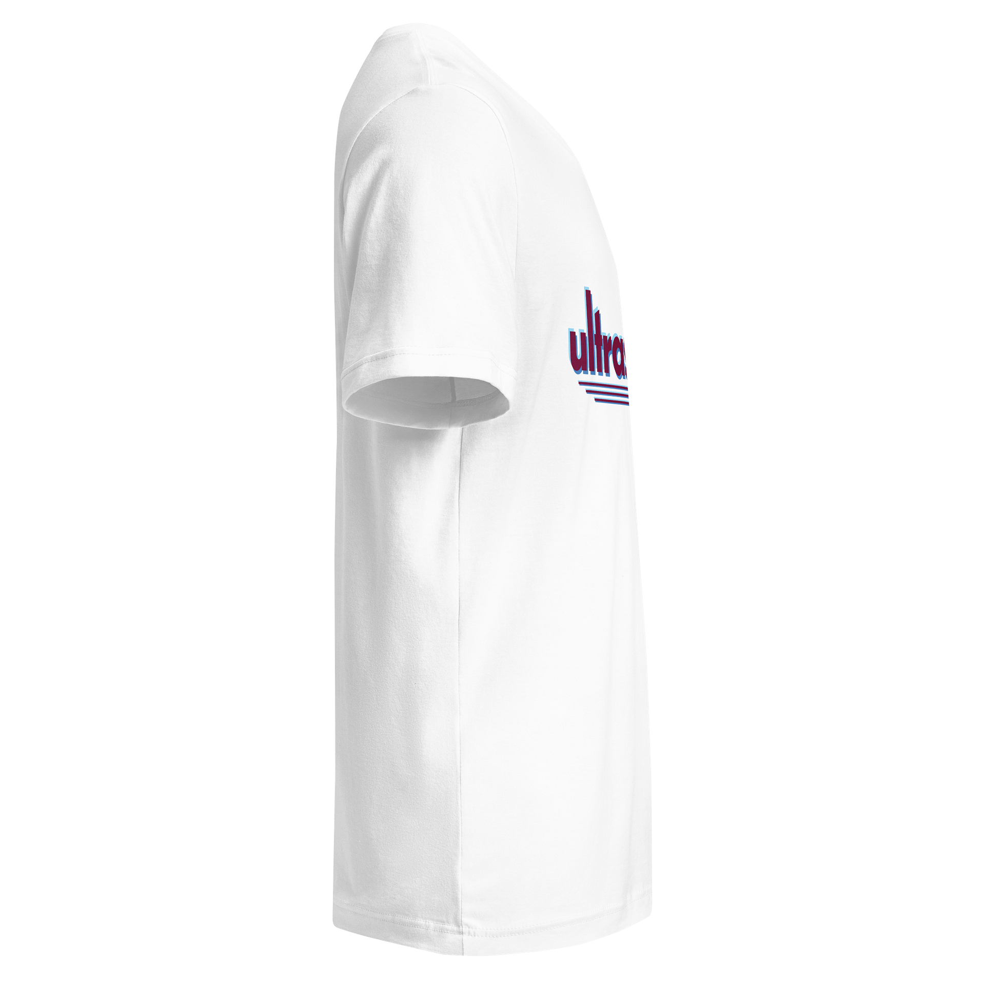 ultrasonik Layered Logo V-Neck T-Shirt (White) product image (6)