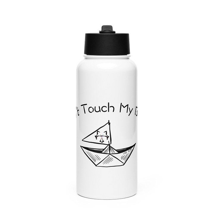 Don't Touch My Boats Water Bottle product image (1)