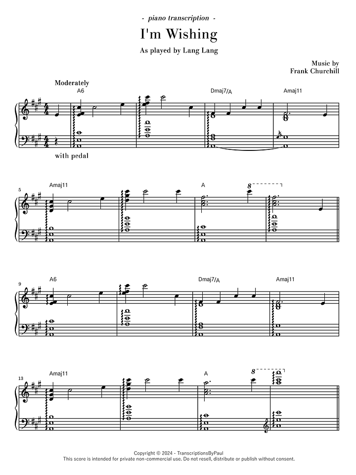 I'm Wishing - Lang Lang product image (1)
