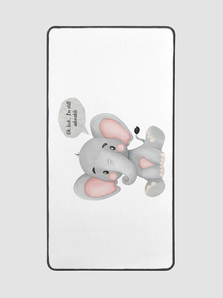 Cheerful Elephant Desk Mat product image (2)