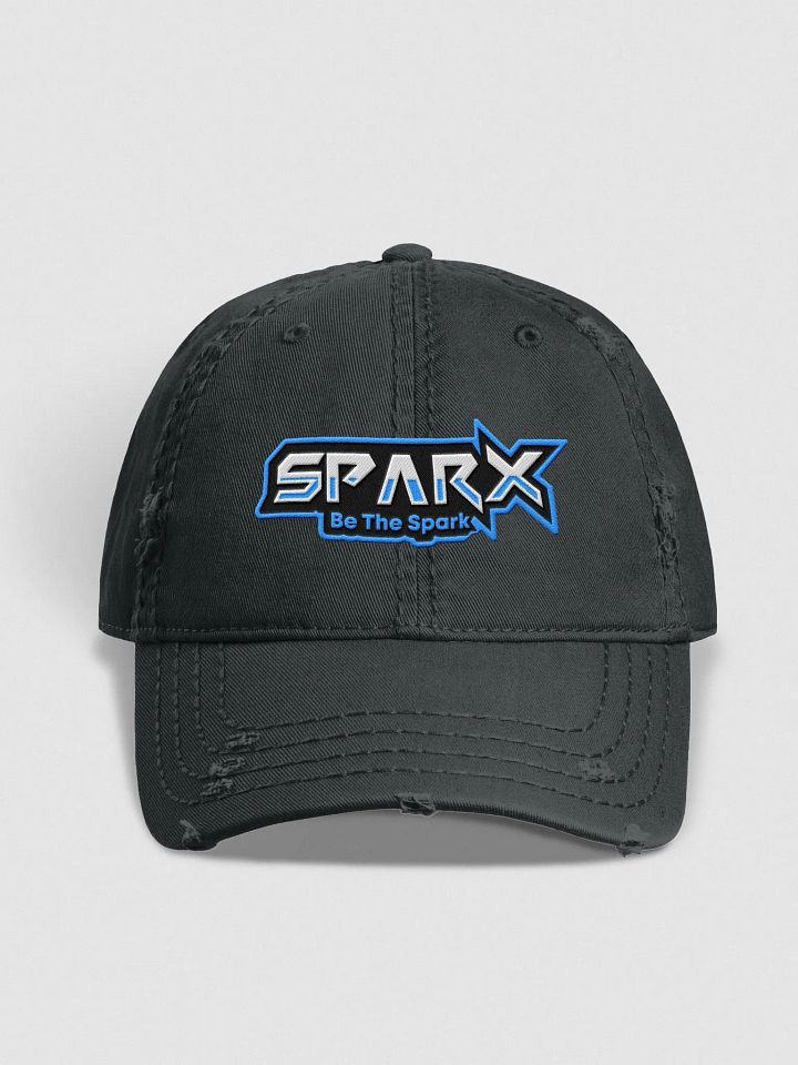 Embroidered distressed ball cap product image (3)