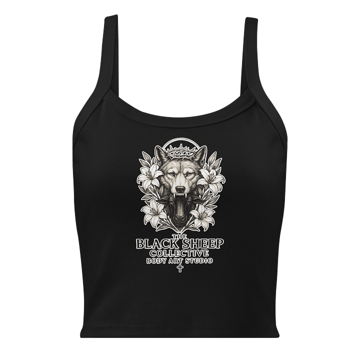 Wolf & Sheep Crowned Illustration Tank Top product image (1)