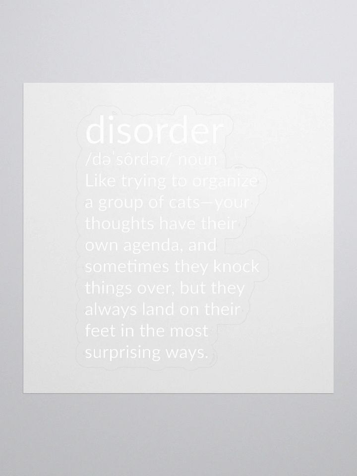 Disorder Sticker: Tiny Chaos, Big Laughs product image (1)