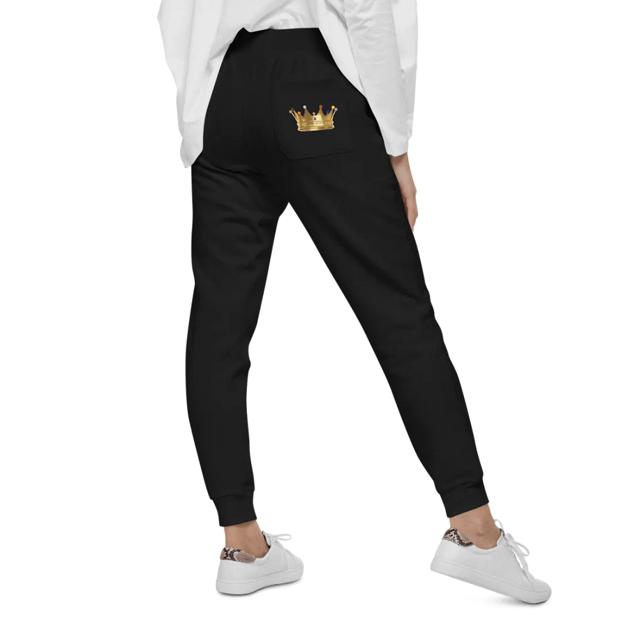 Queendom Beautiful Women Gemstone Crown Soft Joggers /Black (TM) product image (7)