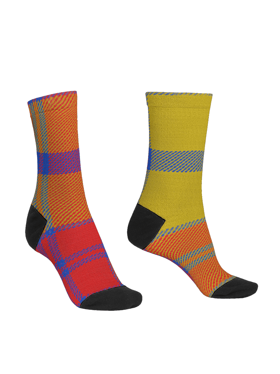Tartan Style Plaid EcoChic Crew: Premium Sustainable Socks product image (3)