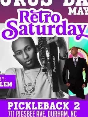 Retro vibes. Taurus energy. TONIGHT with @iambriandawson  Catch me live at Retro Saturday: Taurus Bash — May 3rd @thepicklebackbar  Get your tickets now at MyTicketsLive.Net Let’s make it a night to remember! #RetroSaturday #TaurusBash #DJProblem #DurhamEvents #Pickleback2 #MyTicketsLive #RetroVibes #TaurusSeason #dabeatboyz 