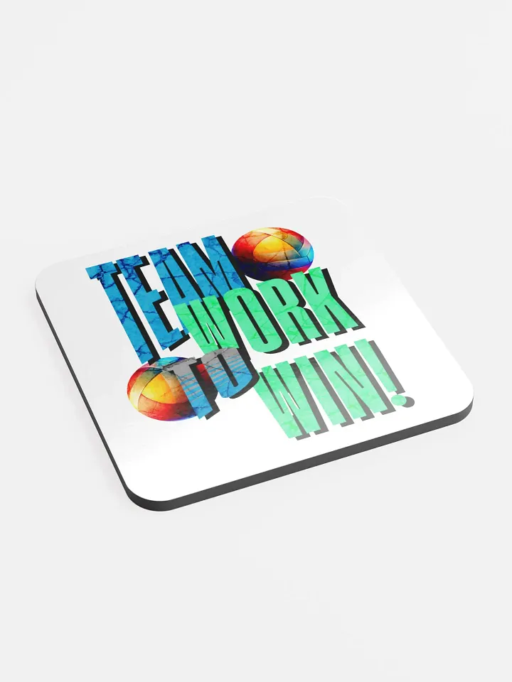 Team Work To Win Volleyball Coasters product image (2)