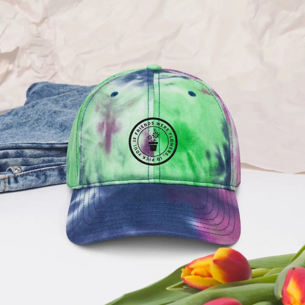 If Friends Were Flowers Tye Dye Hat #1 product image (5)